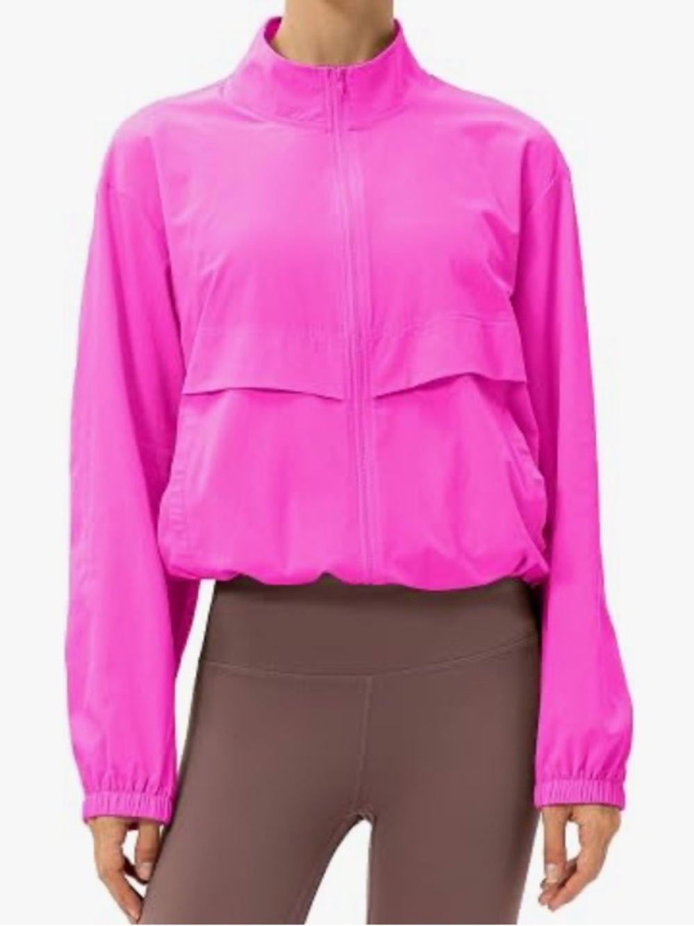 Hot Pink Lightweight Zip-Up Jacket🎆